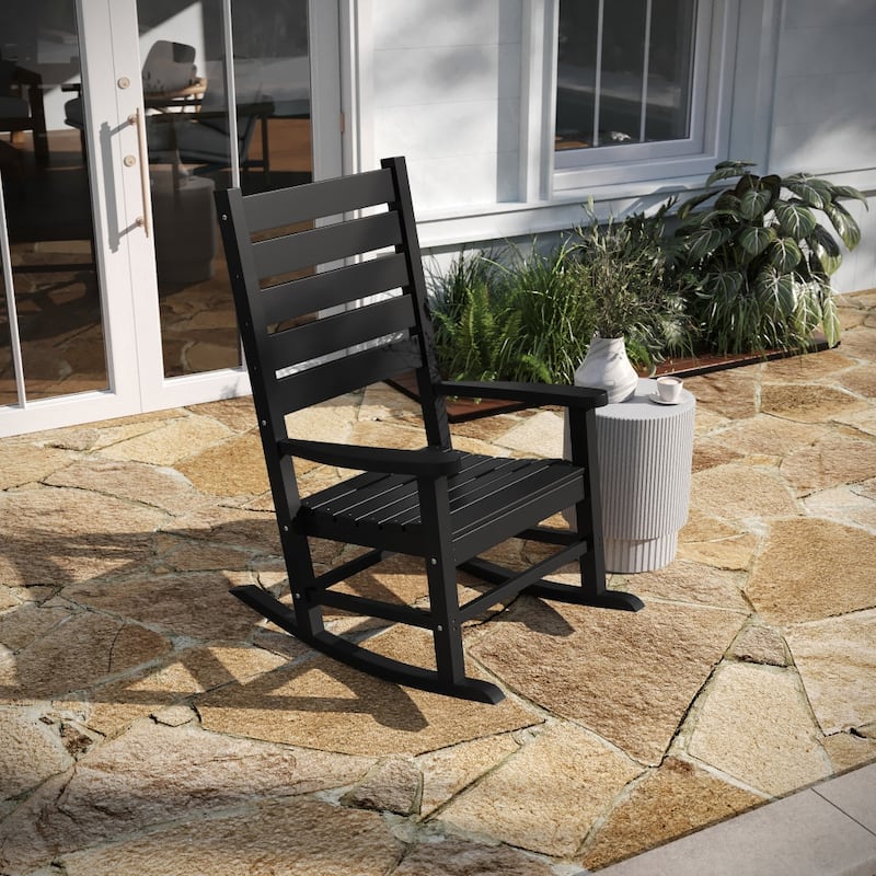 Classic Outdoor All-Weather HDPE Rocking Chair