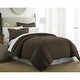 preview thumbnail 5 of 12, Merit Linens Ultra-soft 3-piece Duvet Cover Set Chocolate - King - Cal King