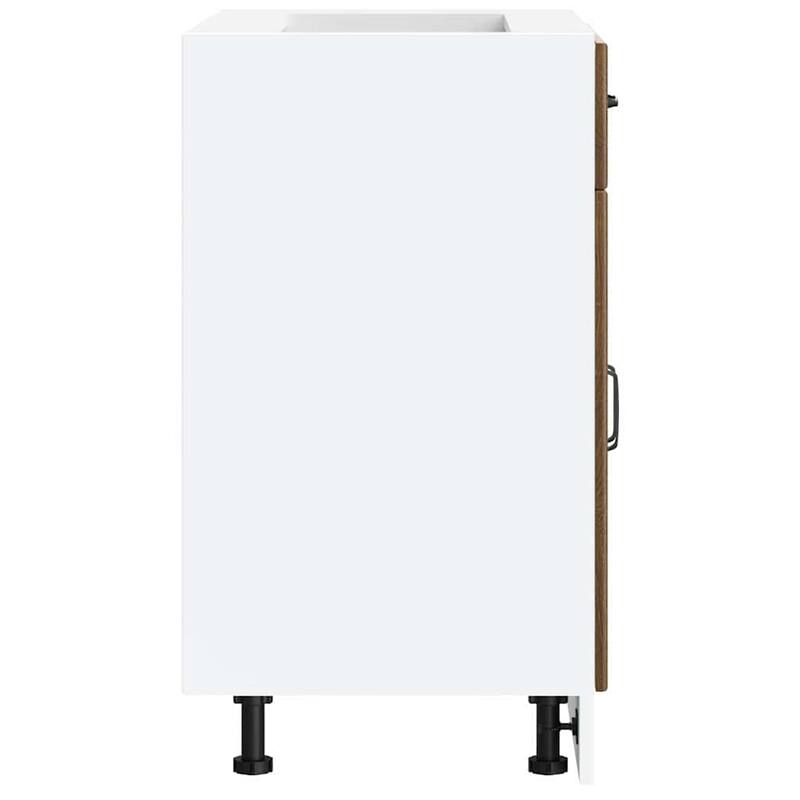 vidaXL Kitchen Base Cabinet Brown oak Engineered wood Medium - 23.6 x 18.1 x 32.1