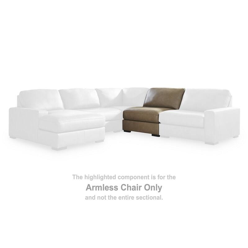 Signature Design by Ashley Veronella Light Brown 3-Piece Sectional with Chaise - 125" W x 68" D x 39" H