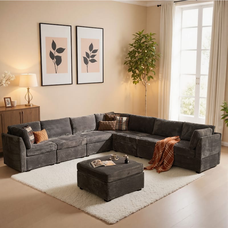 OVIOS Modern Minimalist L-Shaped Sofa​