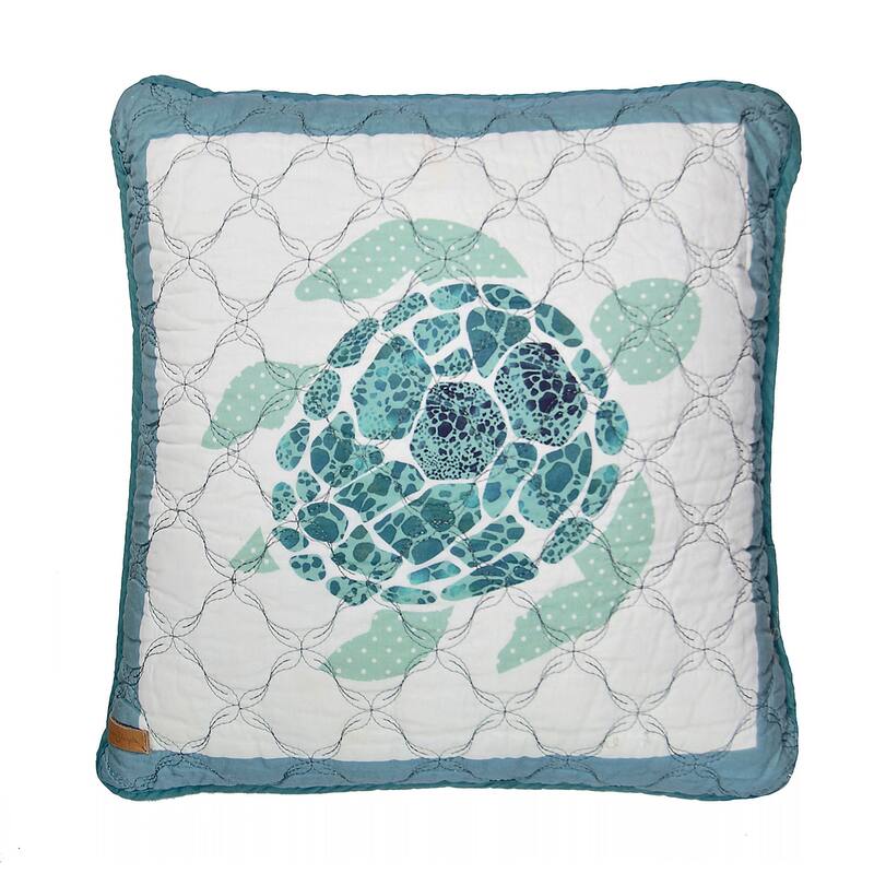 Donna Sharp Summer Surf Sea Turtle Decorative Pillow
