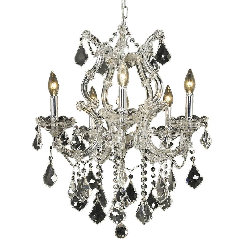 Fleur Illumination Collection Pendant D:20in H:25in Lt:6 Chrome Finish