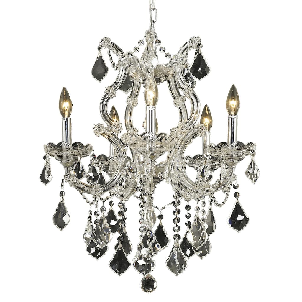 Fleur Illumination Collection Pendant D:20in H:25in Lt:6 Chrome Finish
