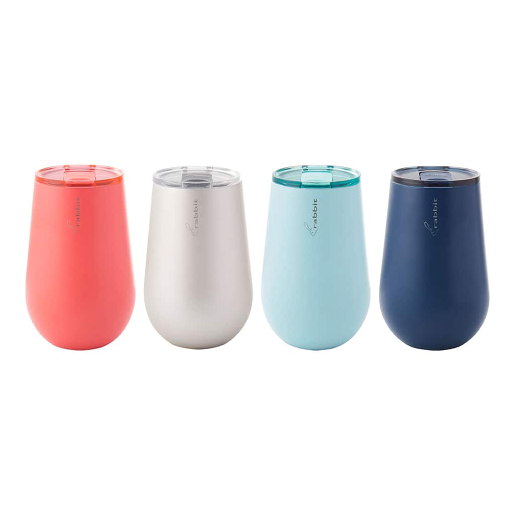 Rabbit Set of 4 Stainless Steel Tumblers - 12 oz