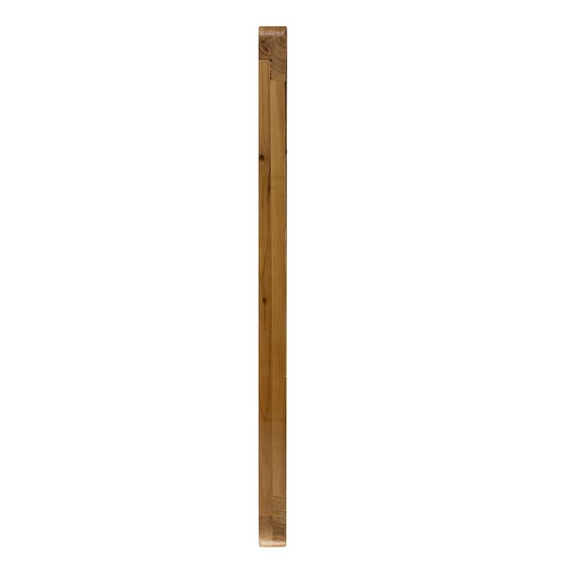 24"x36" Rectangle Wood Mirror, Farmhouse Wall Decor for Living Room Bedroom Entryway - Brown