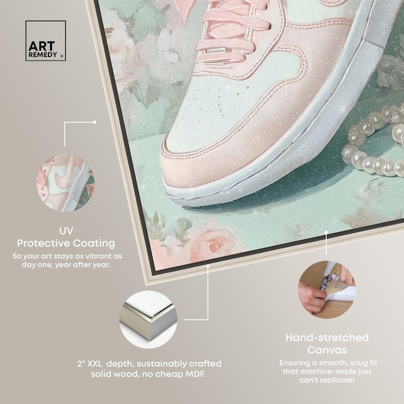 Petite and Cute Sneaker Canvas by Art Remedy