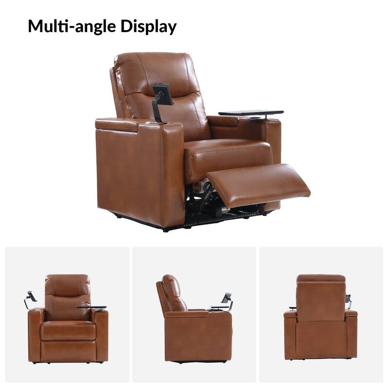 Lothaire Genuine Leather Recliner by HULALA HOME