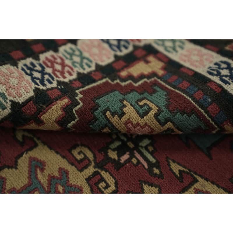 Hand Woven Oriental 100% Wool Carpet Traditional Tribal Oranges & Rust Sumak Area Rug - 12' 0'' X 9' 5''