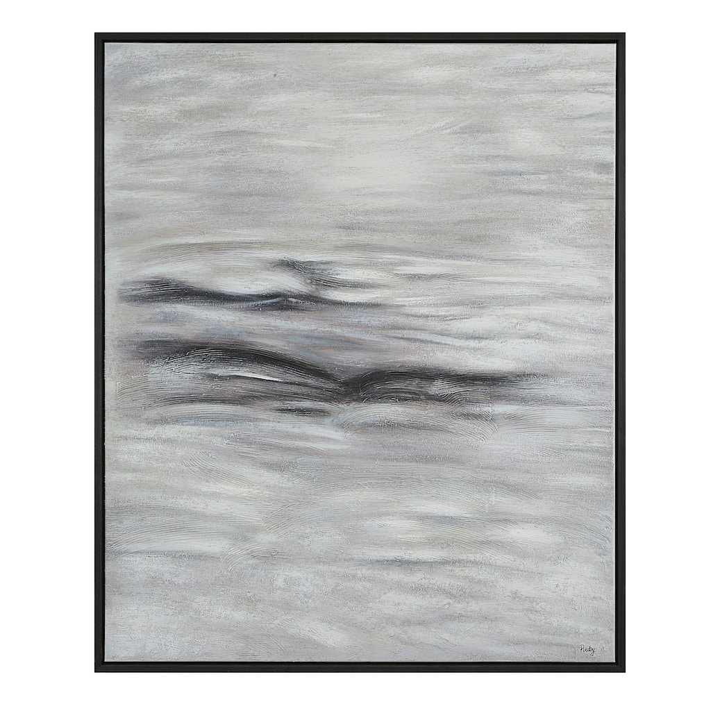 Baelish 60" H x 50" W Canvas Art, Grey