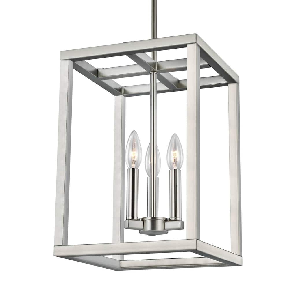 Bellevue Nason 3 Light 11" Wide Taper Candle Full Sized Pendant