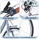 preview thumbnail 9 of 8, 26 Inch Girls Bicycle 7 Speed City Bike Commuter Bicycle with Basket