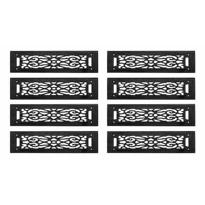 8 Heat Air Grille Cast Victorian Overall 5 1/2 x 16 | Renovator's Supply