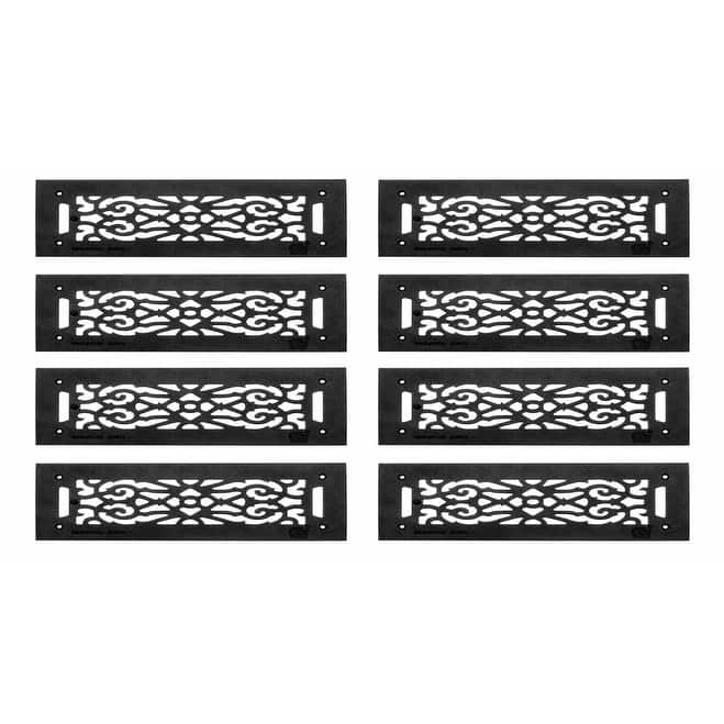 8 Heat Air Grille Cast Victorian Overall 5 1/2 x 16 | Renovator's Supply