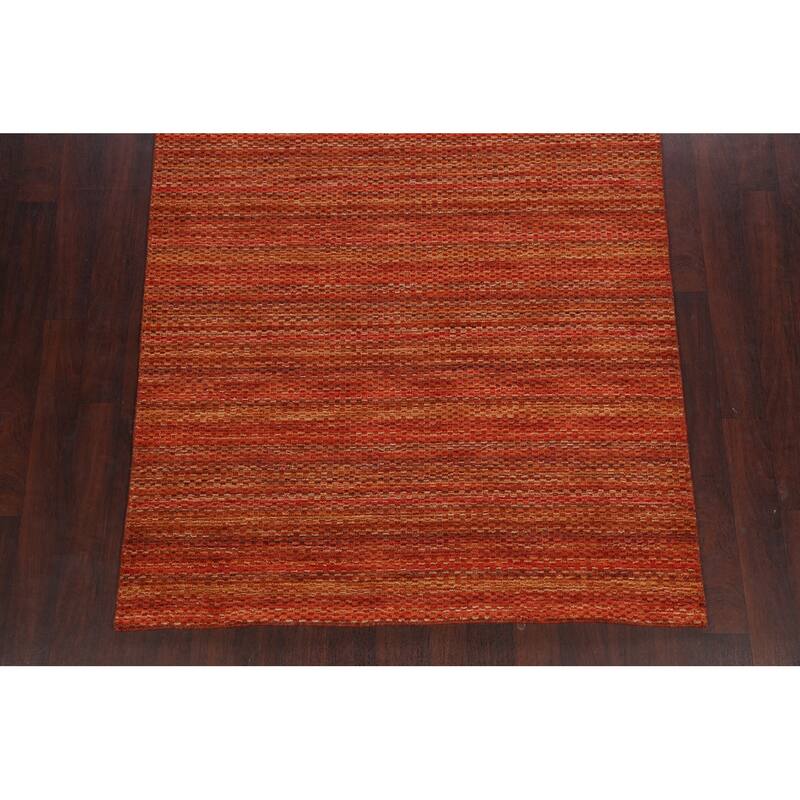Geometric Contemporary Oriental Moroccan Area Rug Wool Handmade - 5'3" x 7'6"