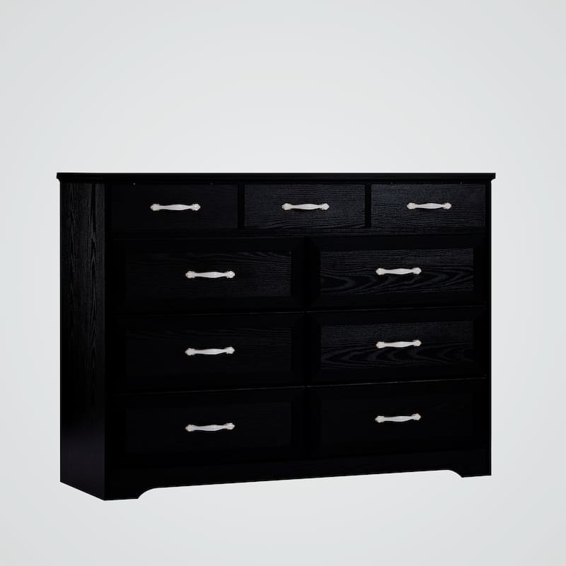 9 drawer long dresser with antique handles - Bed Bath & Beyond - 38949310