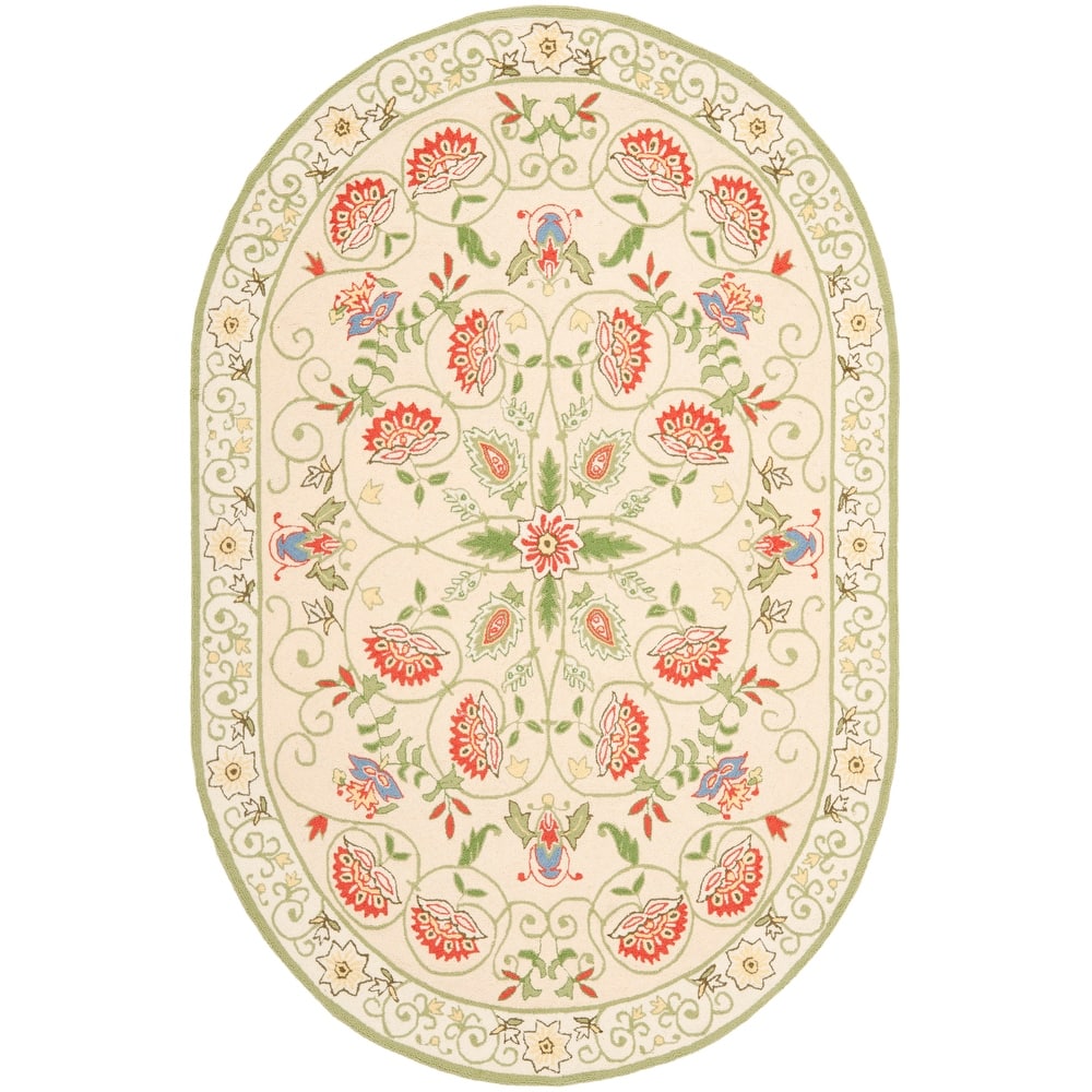SAFAVIEH Handmade Chelsea Alecsandra French Country Wool Rug