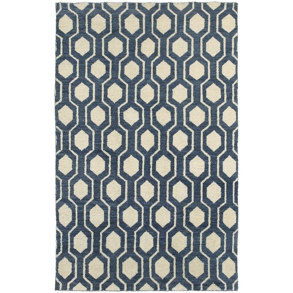 slide 1 of 28, Handmade Wool Geometric Odgee Trellis Area Rug