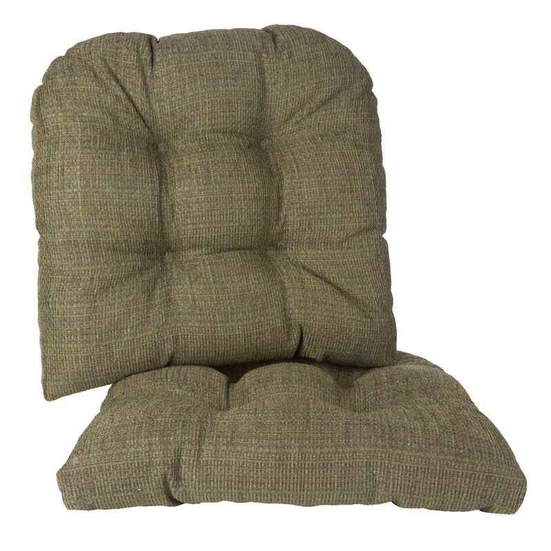 Klear Vu Tyson Extra Large Dining Room Chair Cushion Set (Set of 2) - Green