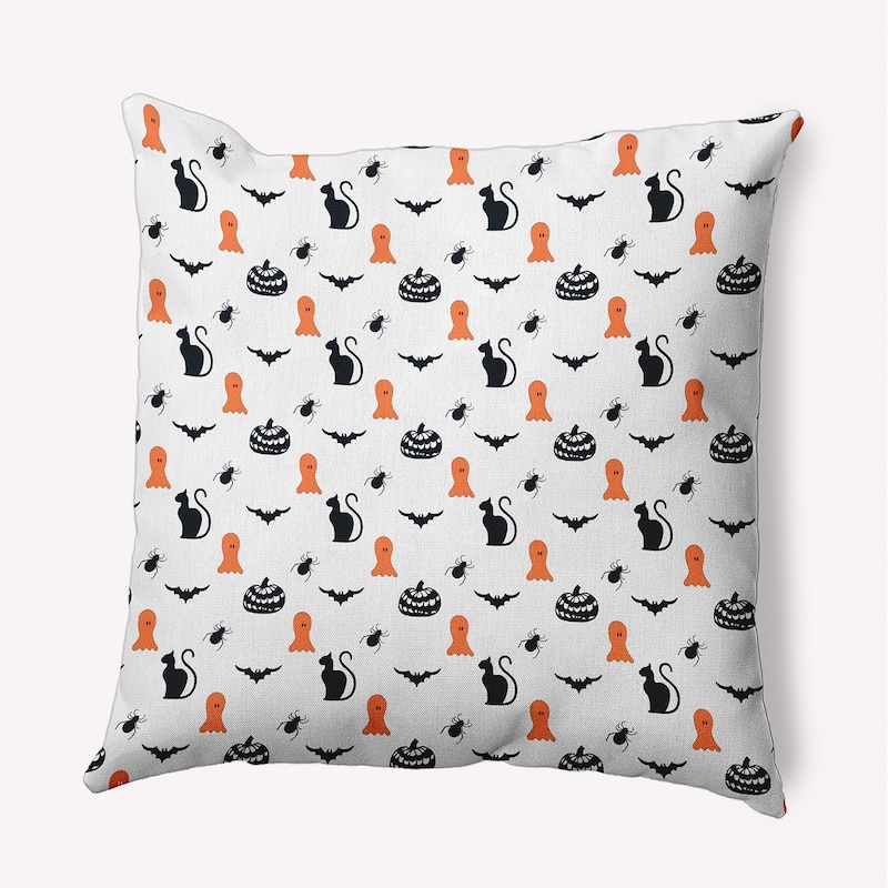 Halloween Critters Accent Pillow - Traditional Orange - 16" x 16"