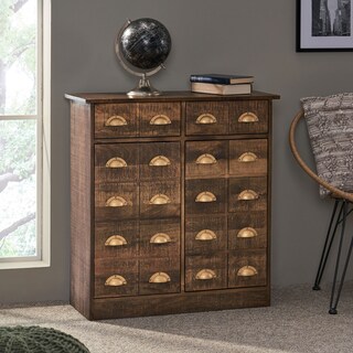 Terrell Indoor Mango Wood Handcrafted Cabinet by Christopher Knight Home
