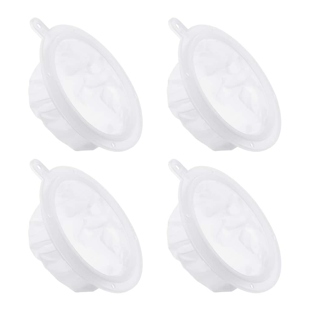 4Pcs 6.1" O.D. 400 Mesh Food Filter Strainer Fine Mesh Filters Strainers White