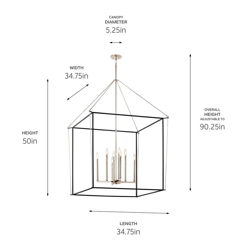 Kichler Lighting Eisley 8-Light Foyer Pendant Light