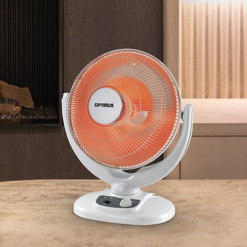 14 Inch Round Oscillating Personal Home Dish Heater