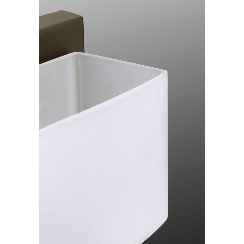 Gather Collection 2-Light Antique Bronze Etched Glass Traditional Bath Vanity Light