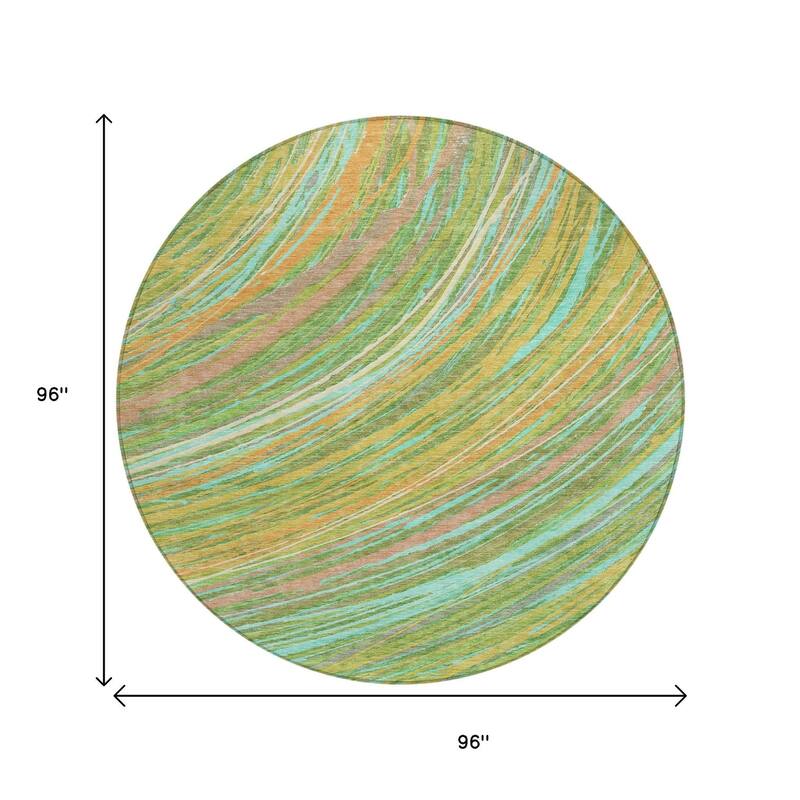 HomeRoots Abstract Transitional Rectangle Outdoor Rug