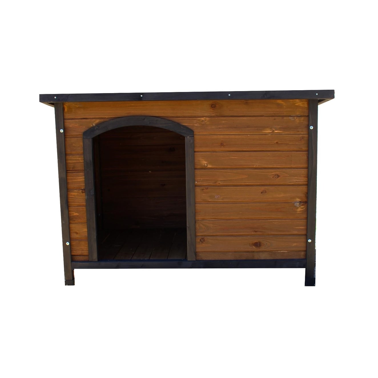 Precision pet extreme log cabin dog house top