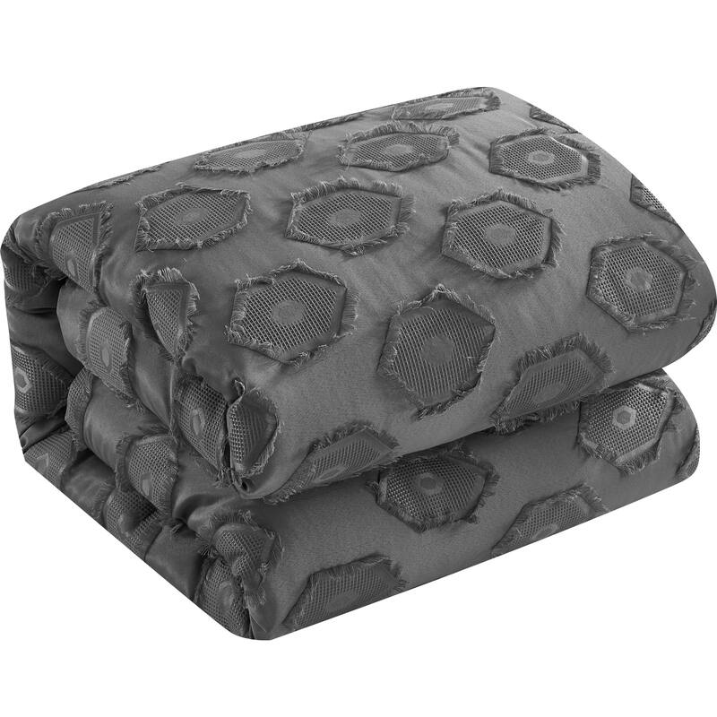 Nanshing Tammy 3D Geometric Pattern 7 Piece Comforter Set