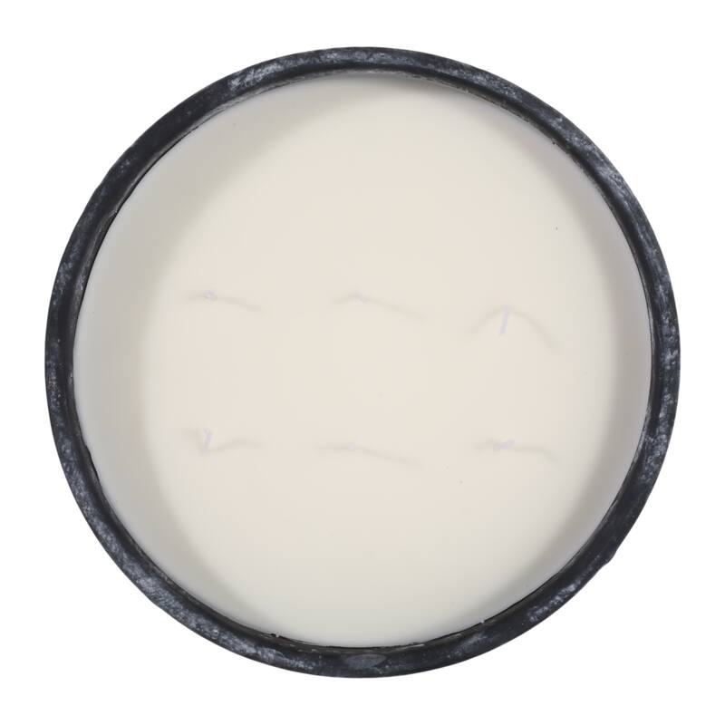 Decorative Textured Ceramic Neroli and Basil Scented Candle