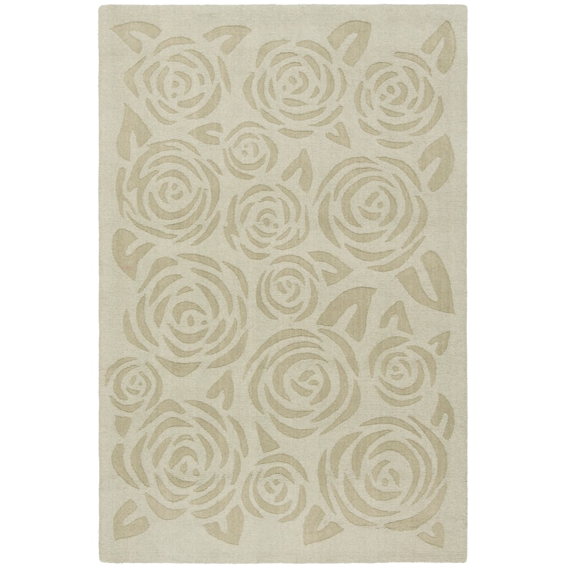Martha Stewart by SAFAVIEH, Block Print Rose Handmade Wool Area Rug