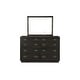 preview thumbnail 3 of 1, Signature Design By Ashley Hyndell Brown Wood Dresser and Mirror