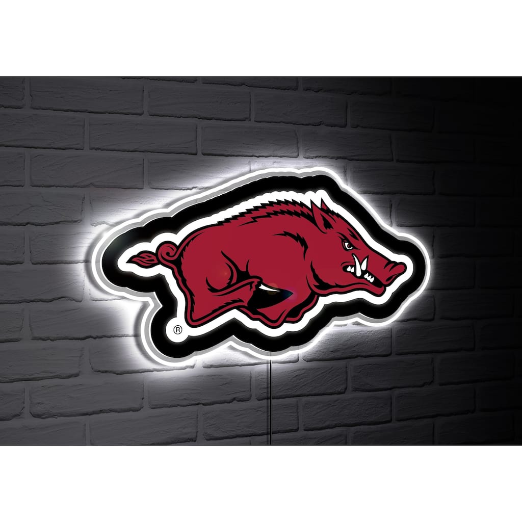 University of Arkansas College Mascot Plug-In LED Lighted Sign