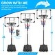 preview thumbnail 14 of 25, Portable Mini Basketball Hoop and Goal System, Height Adjustable
