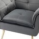 preview thumbnail 86 of 89, HULALA HOME 1ida Modern Velvet Tufted Accent Armchair with Gold Metal Legs