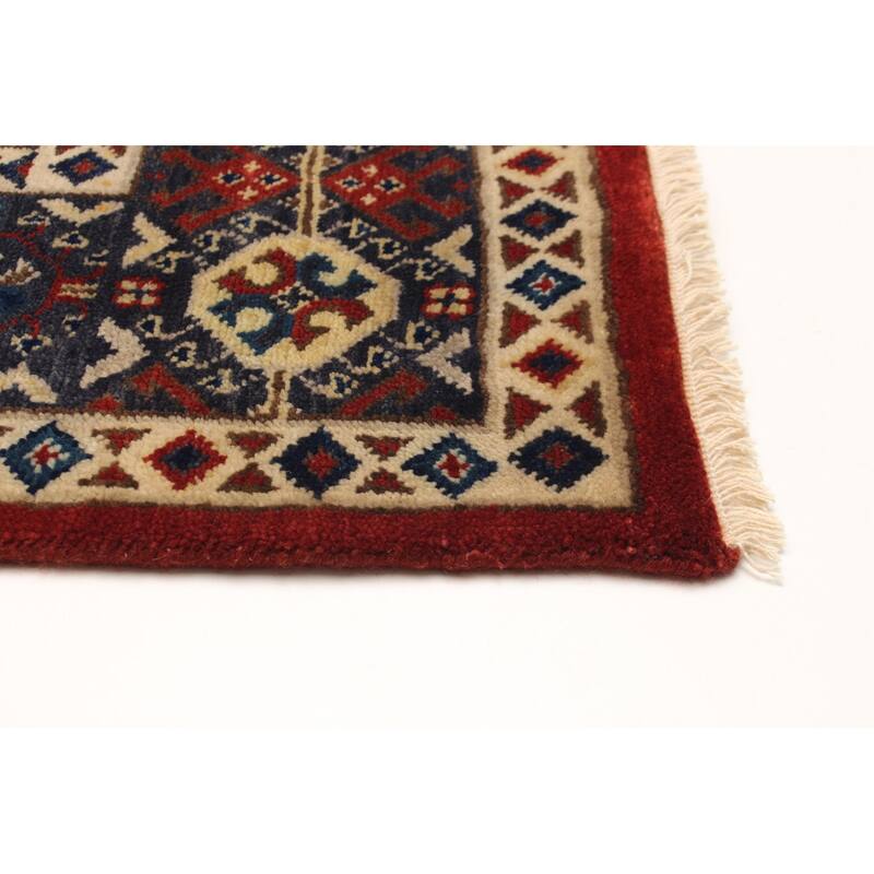 ECARPETGALLERY Hand-knotted Jules Sultane Red Wool Rug - 5'11 x 9'2
