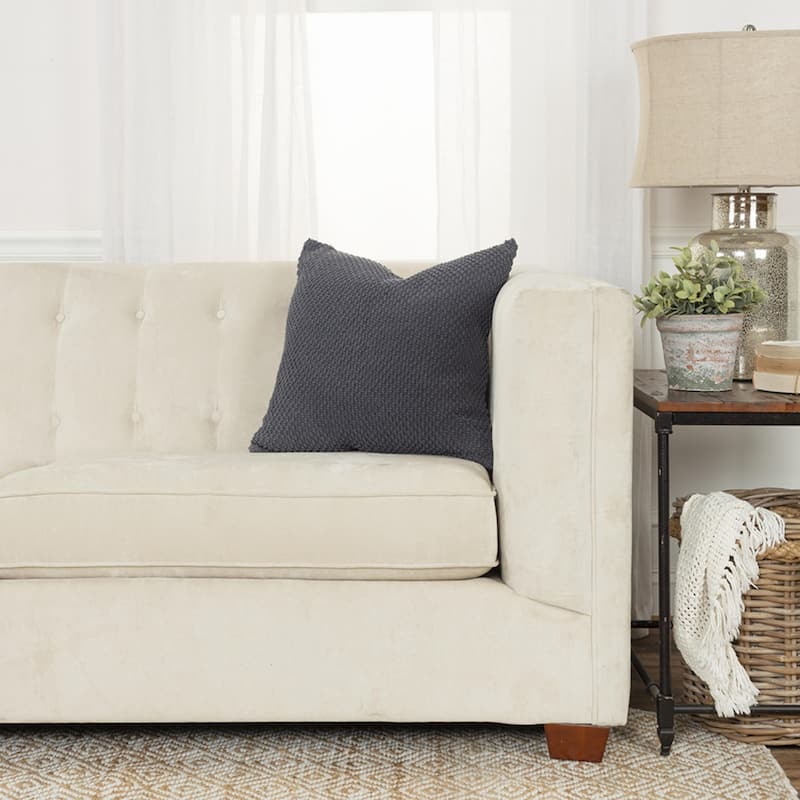 Solid Light Texture Throw Pillow