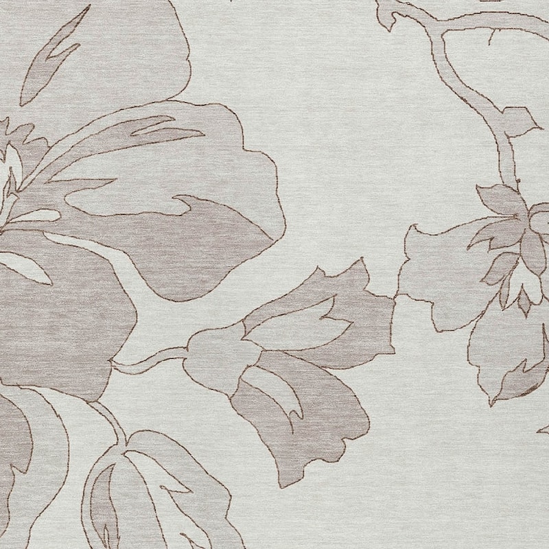HomeRoots Floral Transitional Rectangle Outdoor Rug