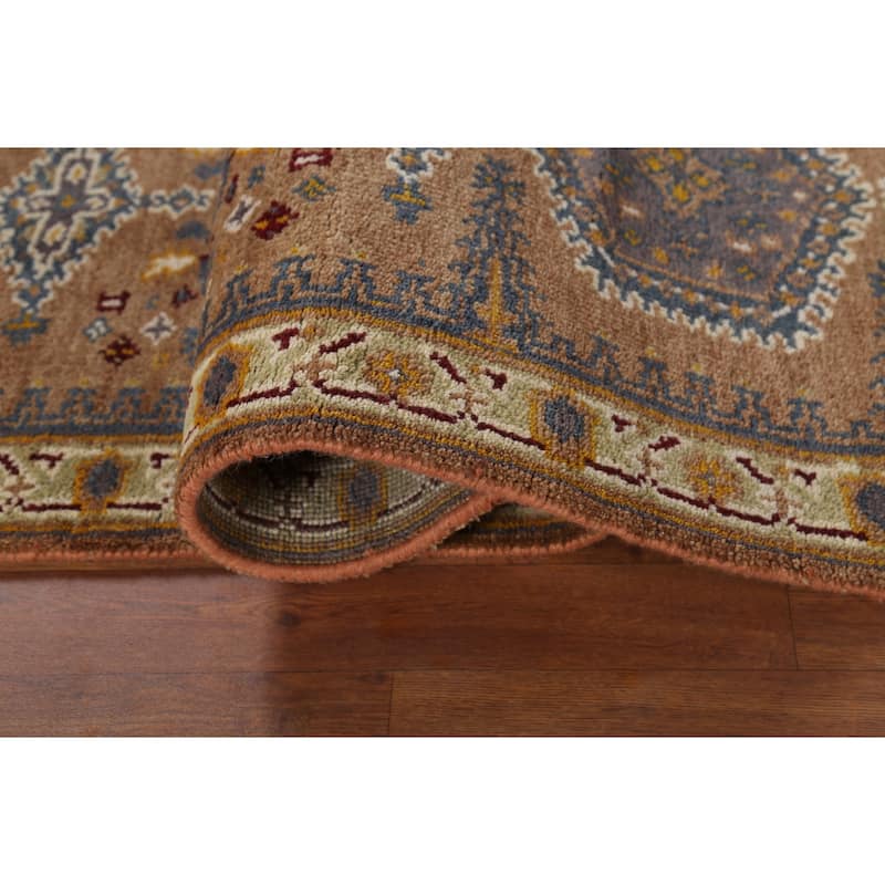 Viss Indian Runner Rug Hand-Knotted Wool Carpet - 2'6"x 8'0"