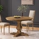 preview thumbnail 2 of 23, Alamosa Circular Dining Table by Christopher Knight Home Natural