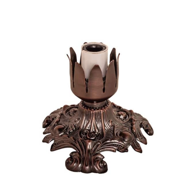 Meyda Tiffany 10158 Victorian 4" Tall Lamp Base - Mahogany Bronze