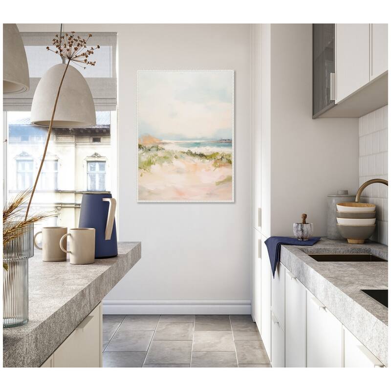 Kate and Laurel Tranquil Landscape III expansion by Amy Lighthall Framed Canvas Wall Art Print