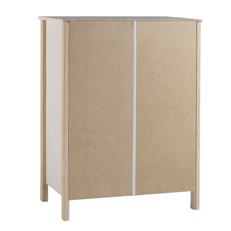 Kellom White Bookcase with Storage