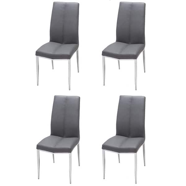 slide 2 of 22, Somette Alyssa Side Chair with Chrome Legs (Set of 4)