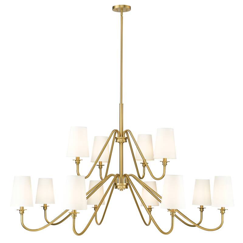 Gianna 12 Light Chandelier in Modern Gold - Modern Gold