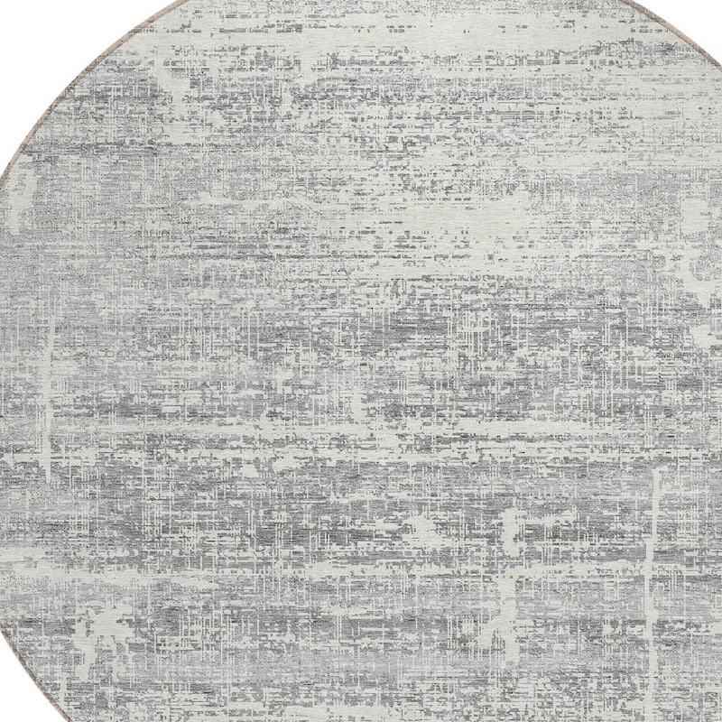 HomeRoots Abstract Transitional Rectangle Outdoor Rug