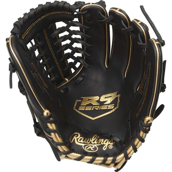 R9 Series 11.75-Inch Baseball Glove, Modified Trap-Eze Web/Black